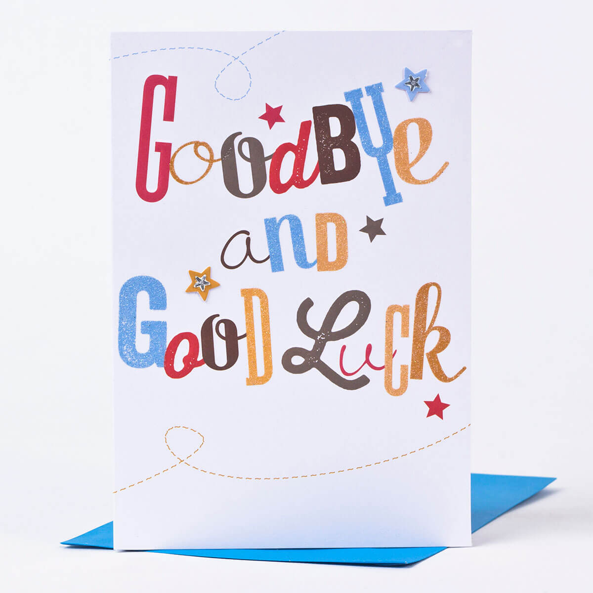 Good Luck Card – Goodbye & Good Luck In Good Luck Card Template