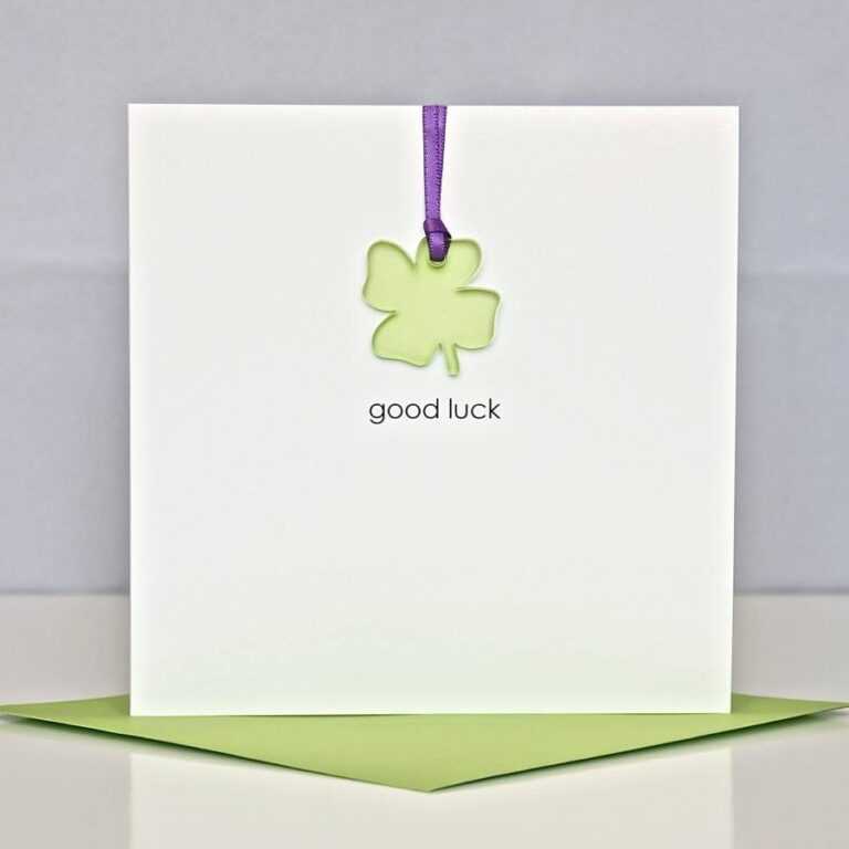 Good Luck Card Templates