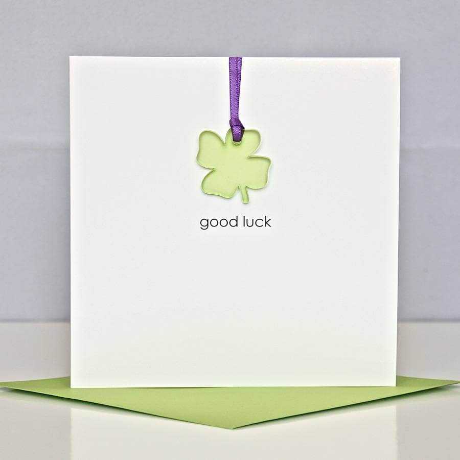 'good Luck' Greeting Card Throughout Good Luck Card Templates