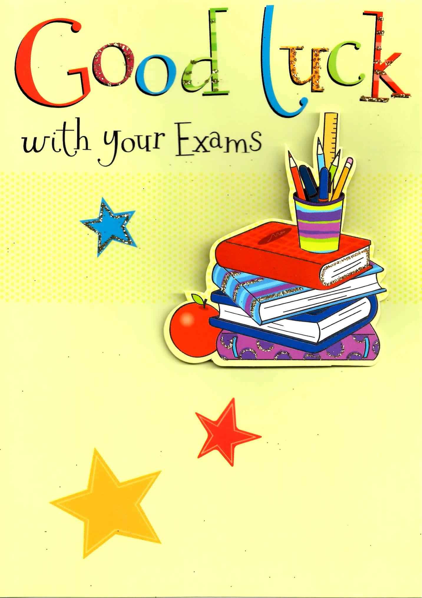 Good Luck With Your Exams Greeting Card Inside Good Luck Card Templates