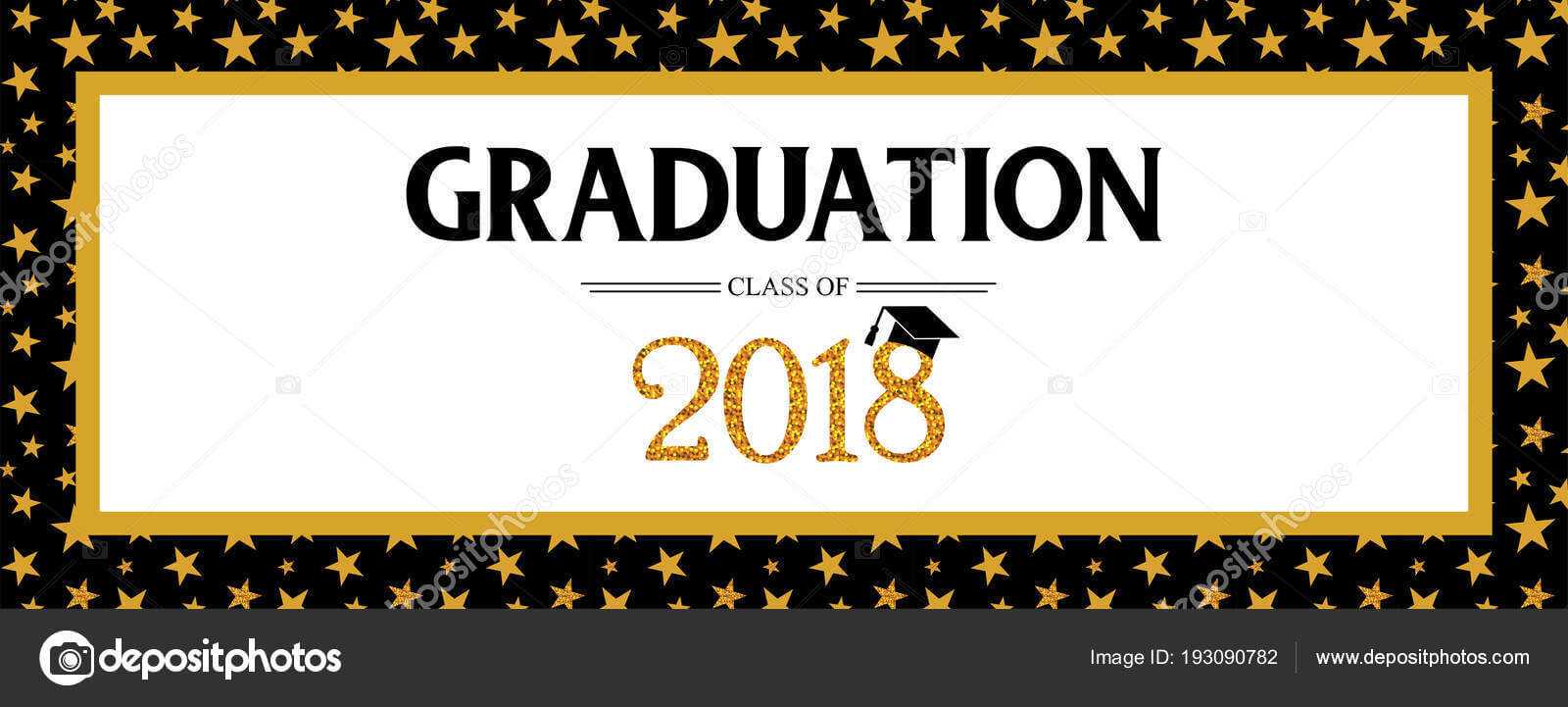 Graduation Banner Template | Graduation Class Of 2018 Throughout Graduation Banner Template