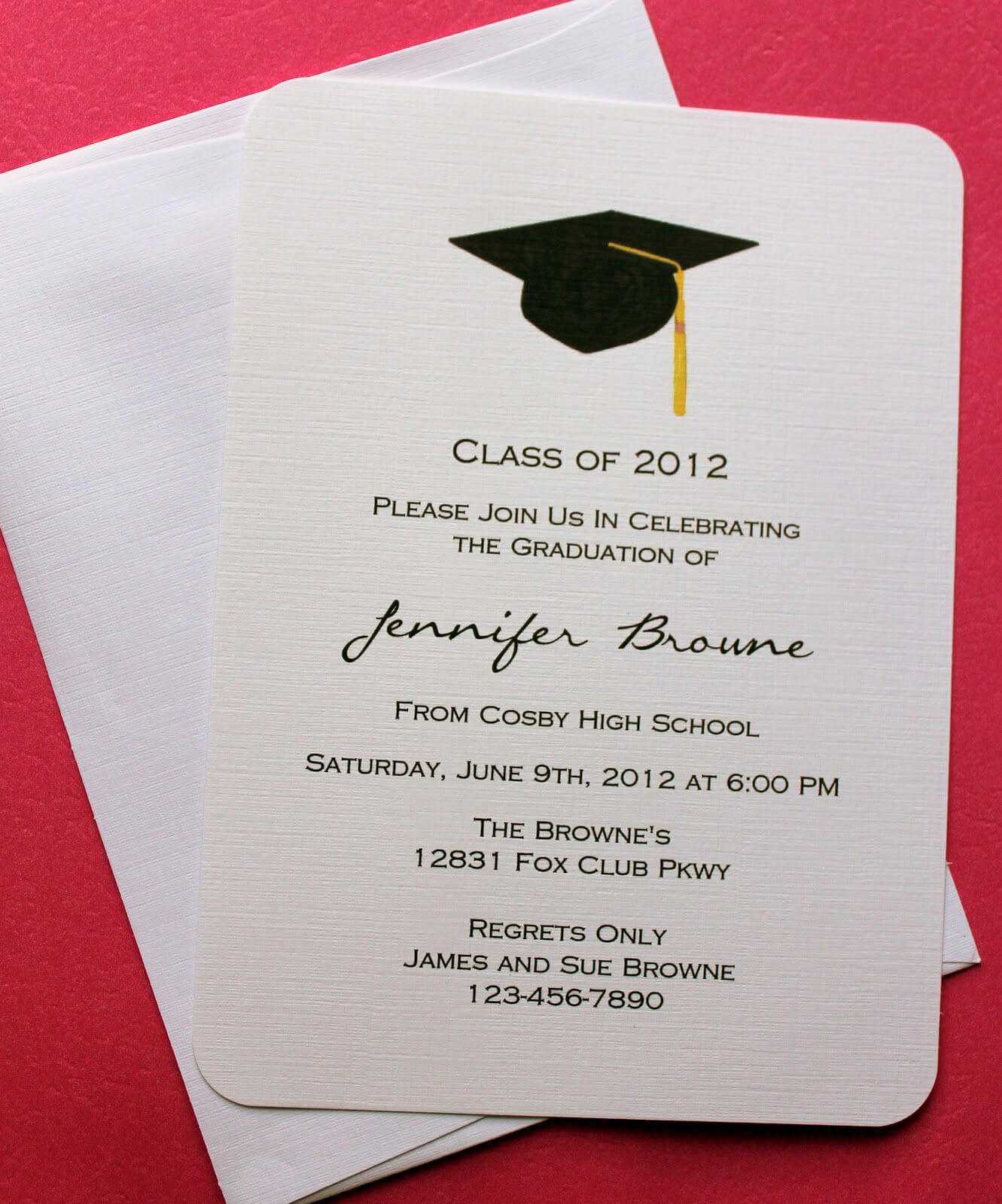 Graduation Invitation Templates Microsoft Word | Graduation Throughout Graduation Invitation Templates Microsoft Word