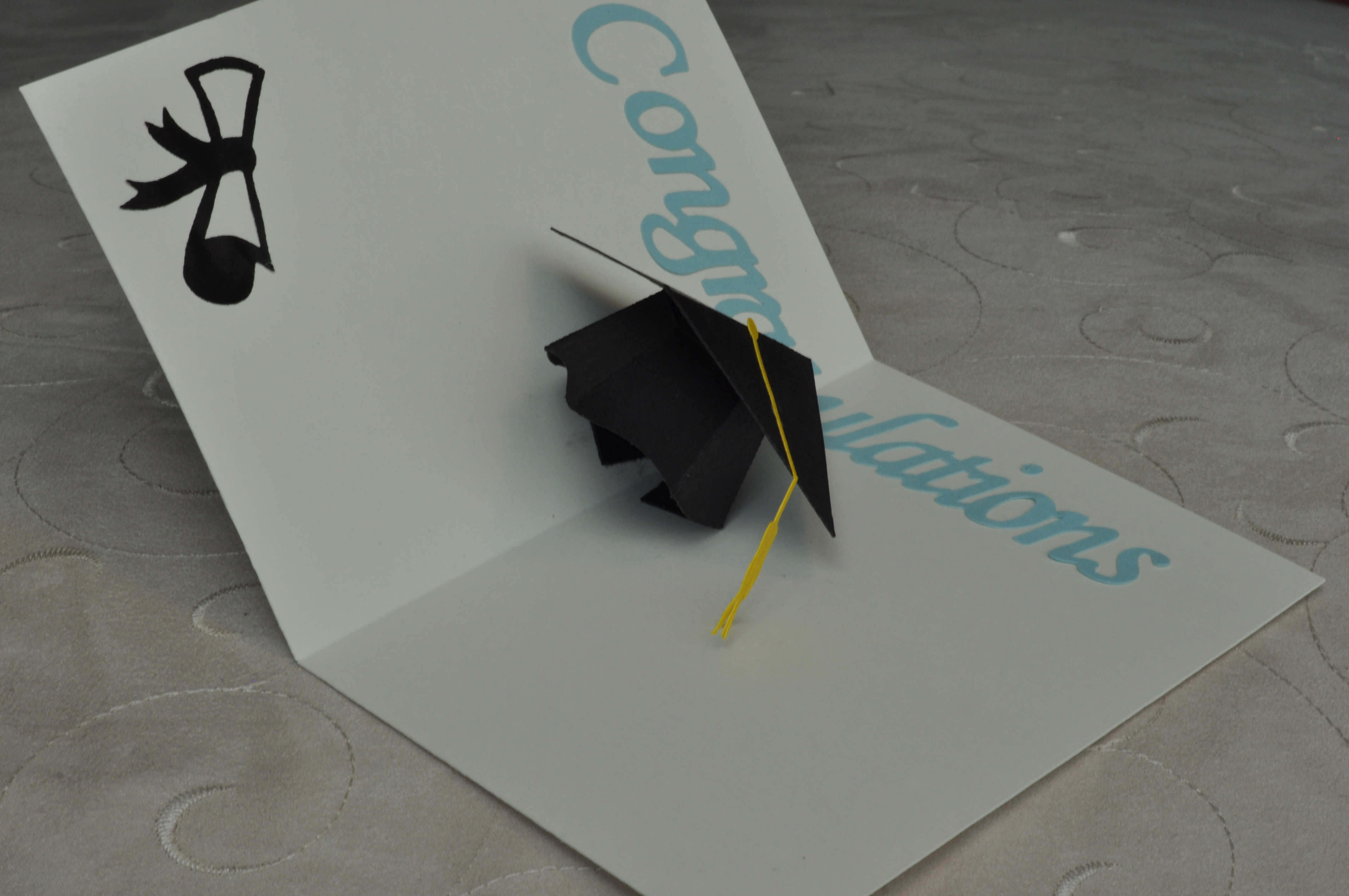 Graduation Pop Up Card: 3D Cap – Creative Pop Up Cards With Graduation Pop Up Card Template