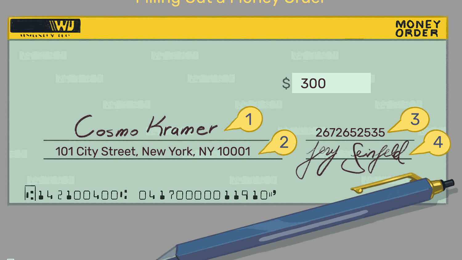 Guide To Filling Out A Money Order For Blank Money Order Template