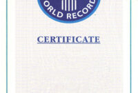 Guinness World Record Certificate Template – Alanbrooks within Guinness World Record Certificate Template