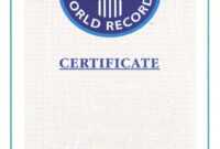 Guinness World Record Certificate Template – Alanbrooks within Guinness World Record Certificate Template