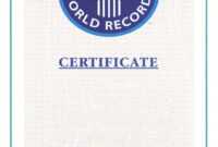 Guinness World Record Certificate Template – Alanbrooks within Guinness World Record Certificate Template