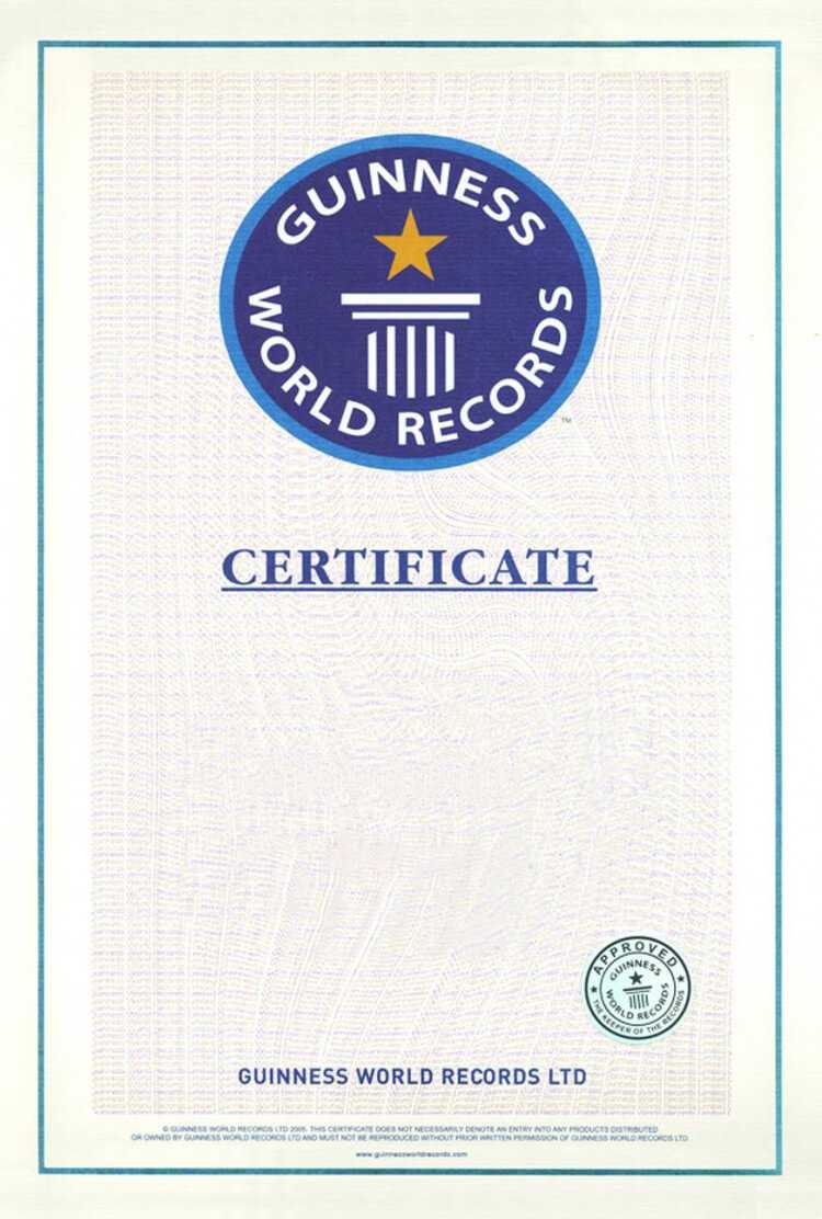 Guinness World Record Certificate Template – Alanbrooks Within Guinness World Record Certificate Template