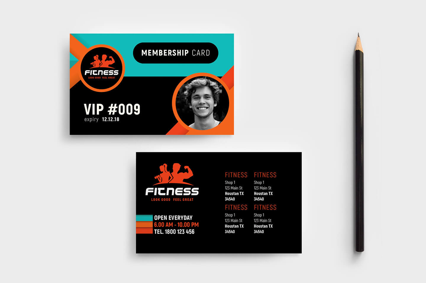 Gym / Fitness Membership Card Template In Psd, Ai & Vector Throughout Template For Membership Cards