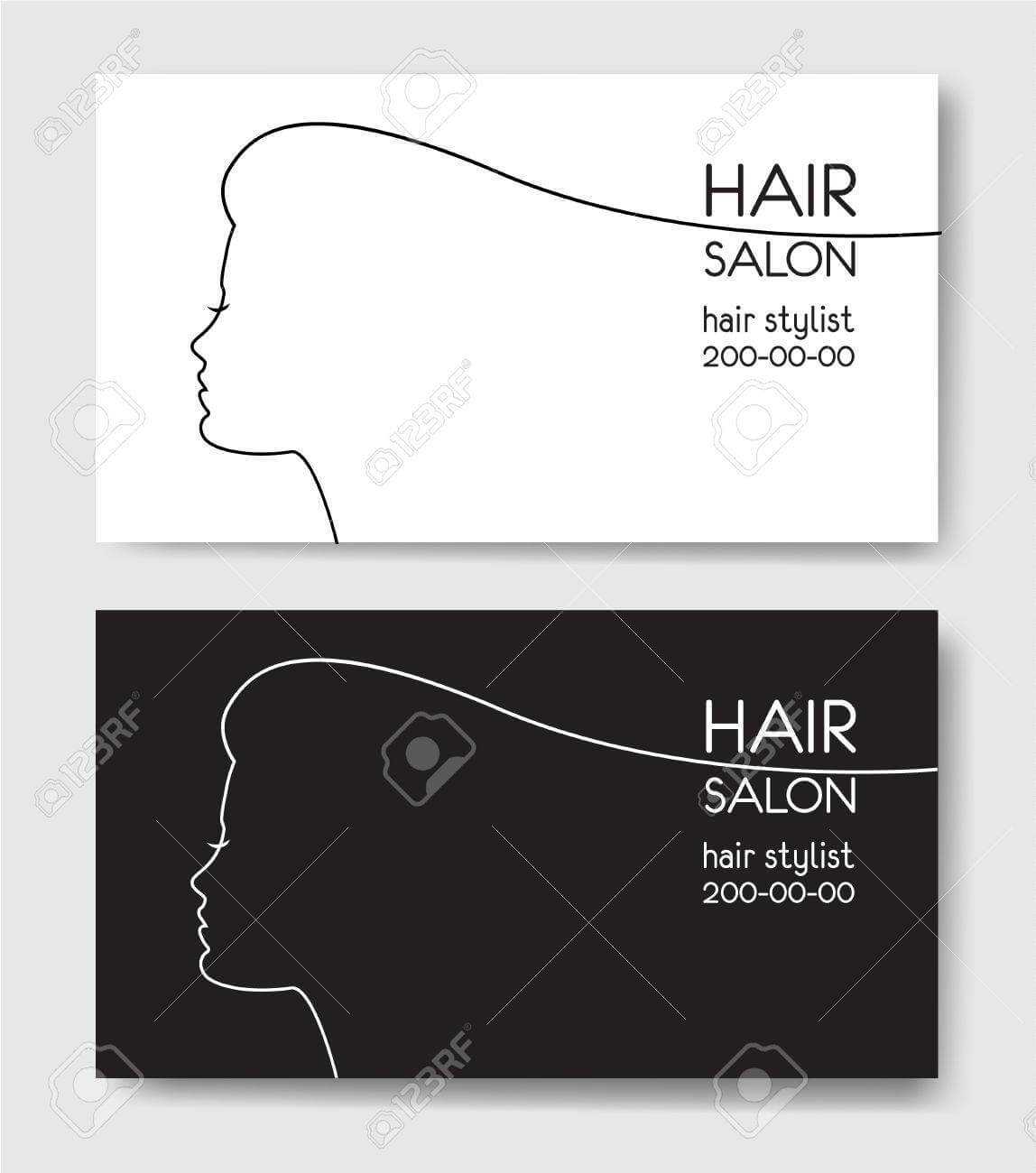 Hair Salon Business Card Templates. Inside Hair Salon Business Card Template