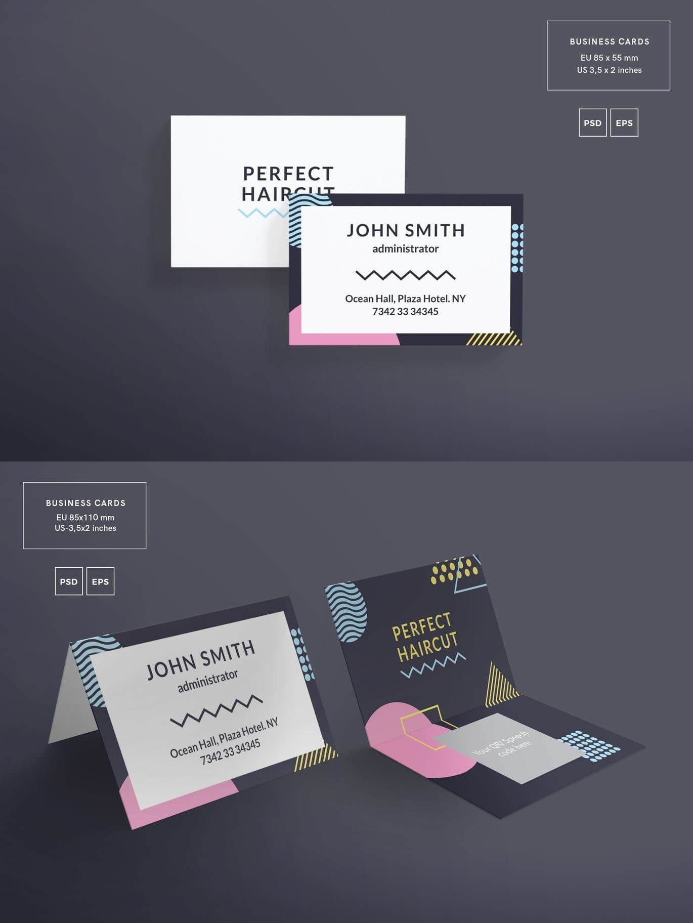 Haircut Masterclass Business Card Template — Adobe Photoshop Pertaining To Adobe Illustrator Card Template