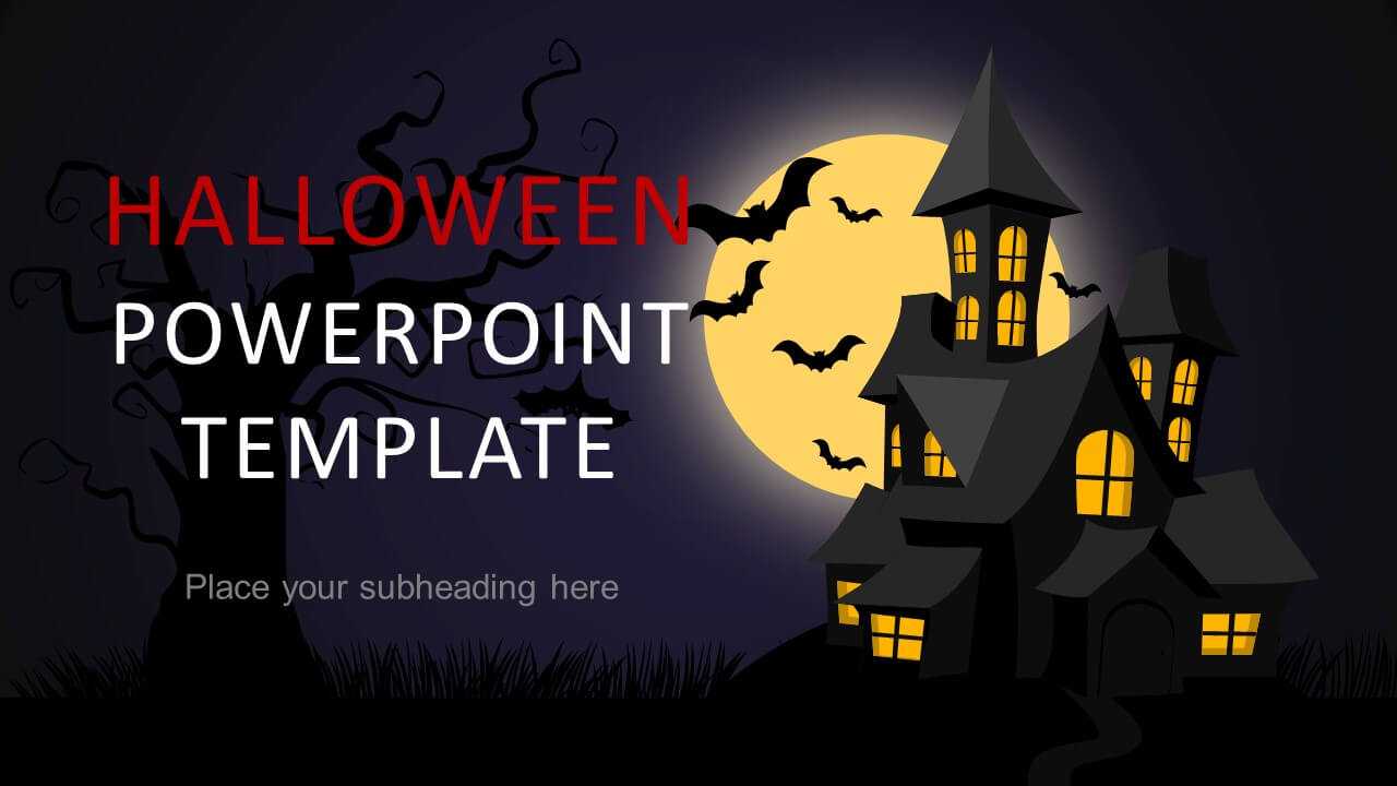 Halloween Powerpoint Template 2018 In Halloween Certificate Template