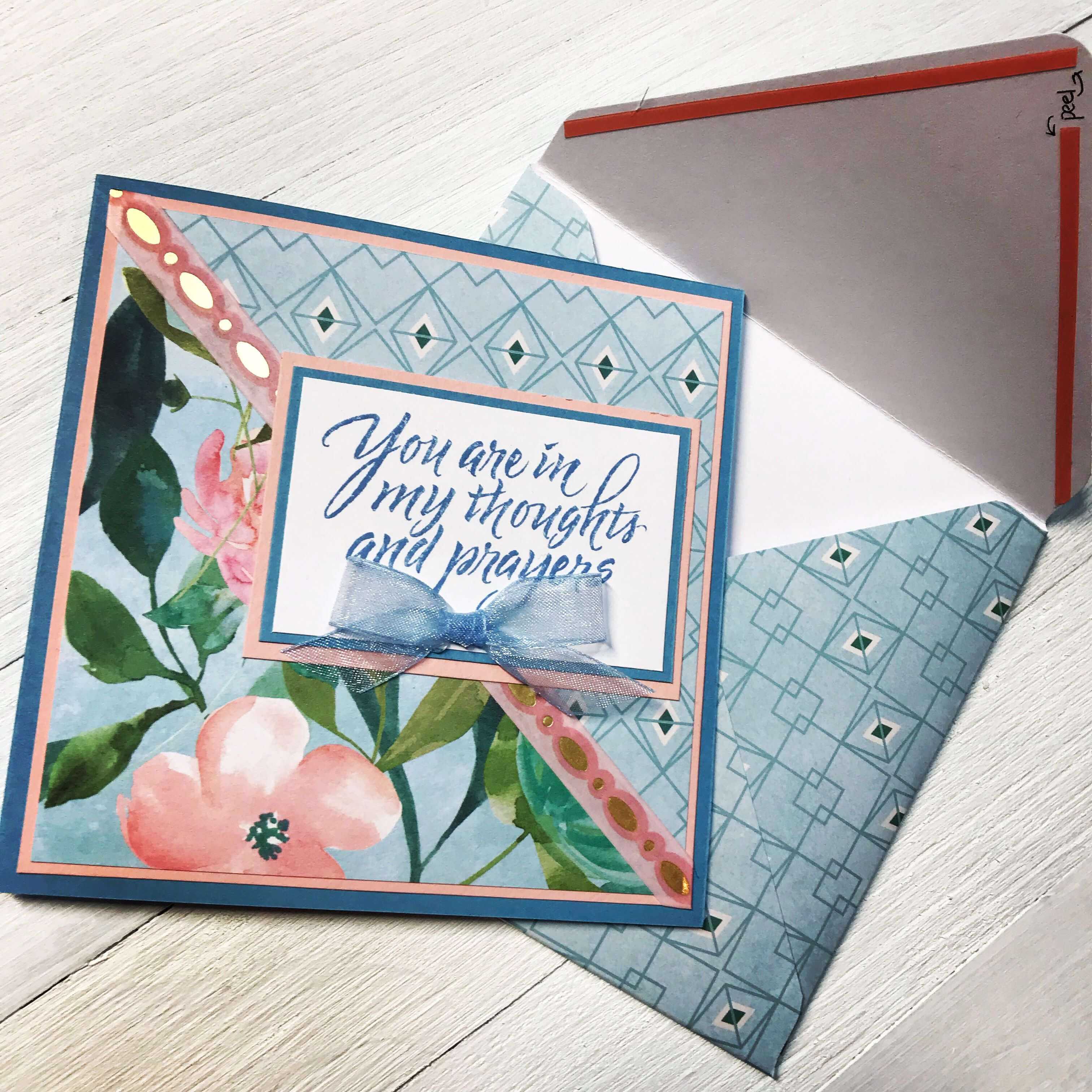 Handmade Card Using Spring Posies Paper Padrecollections With Regard To Recollections Cards And Envelopes Templates