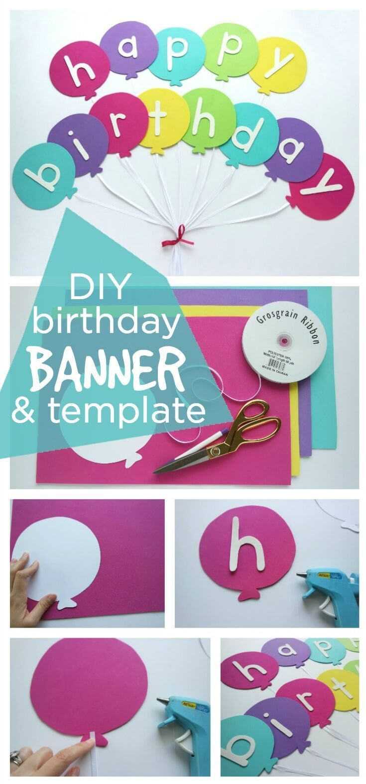 Happy Birthday Banner Diy Template | Diy Party Ideas  Group Intended For Diy Party Banner Template