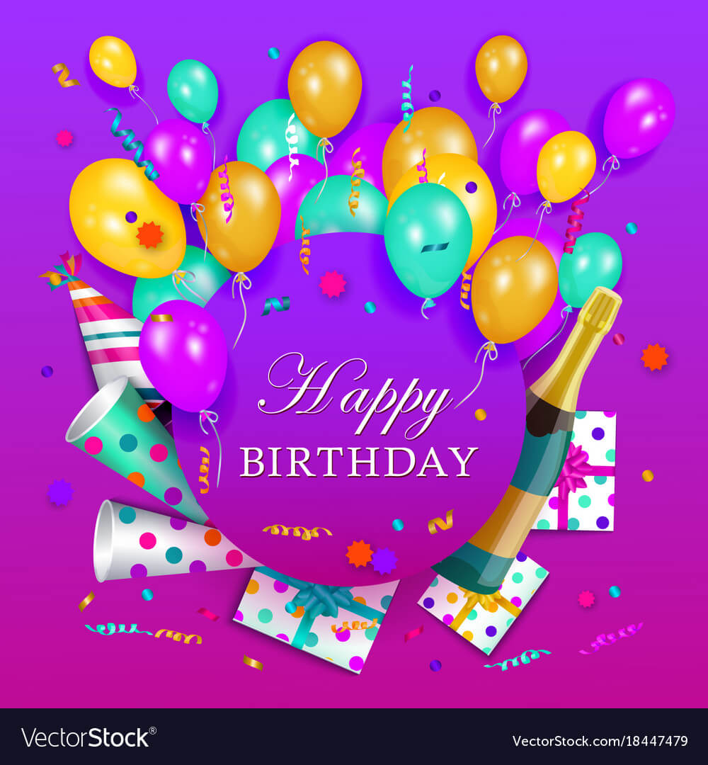 Happy Birthday Banner Poster Template Intended For Free Happy Birthday Banner Templates Download