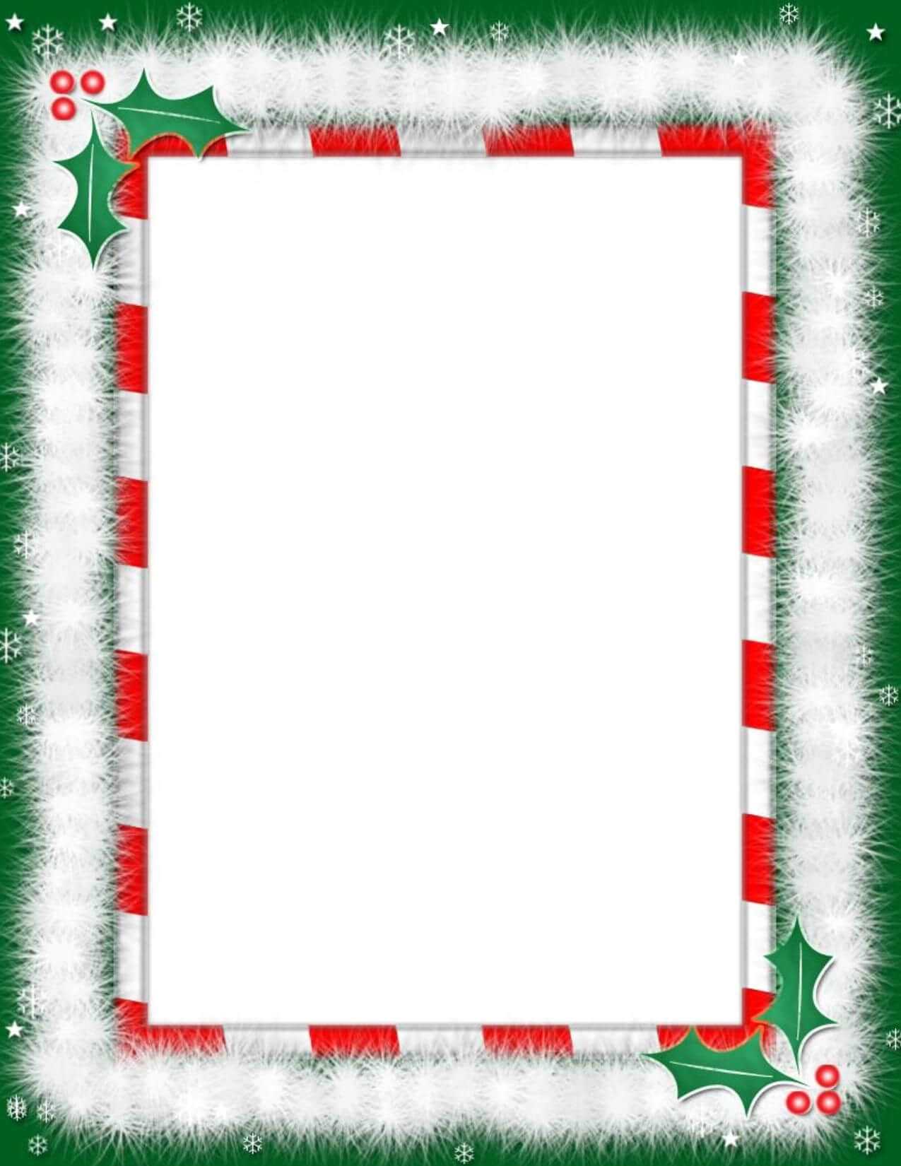 Heart Word Borders Templates Free |  Borders For Word Inside Christmas Border Word Template