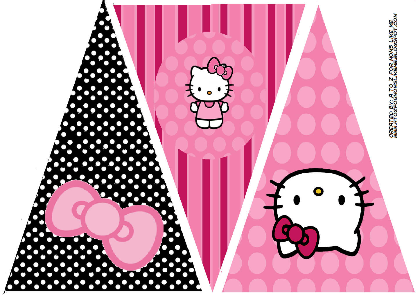 Hello Kitty Birthday Party Banner. This Is One Of 2 Regarding Hello Kitty Birthday Banner Template Free