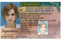 Here's A Sample Of A Fake Florida Id Card That's Solda in Florida Id Card Template
