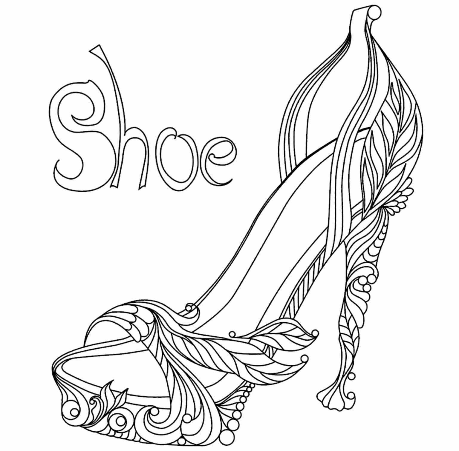 High Heel Drawing Template At Paintingvalley | Explore Intended For High Heel Shoe Template For Card