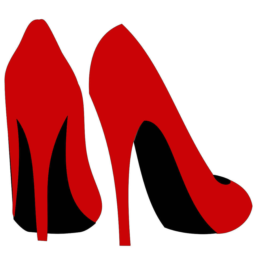 High Heel Shoe Template Intended For High Heel Shoe Template For Card