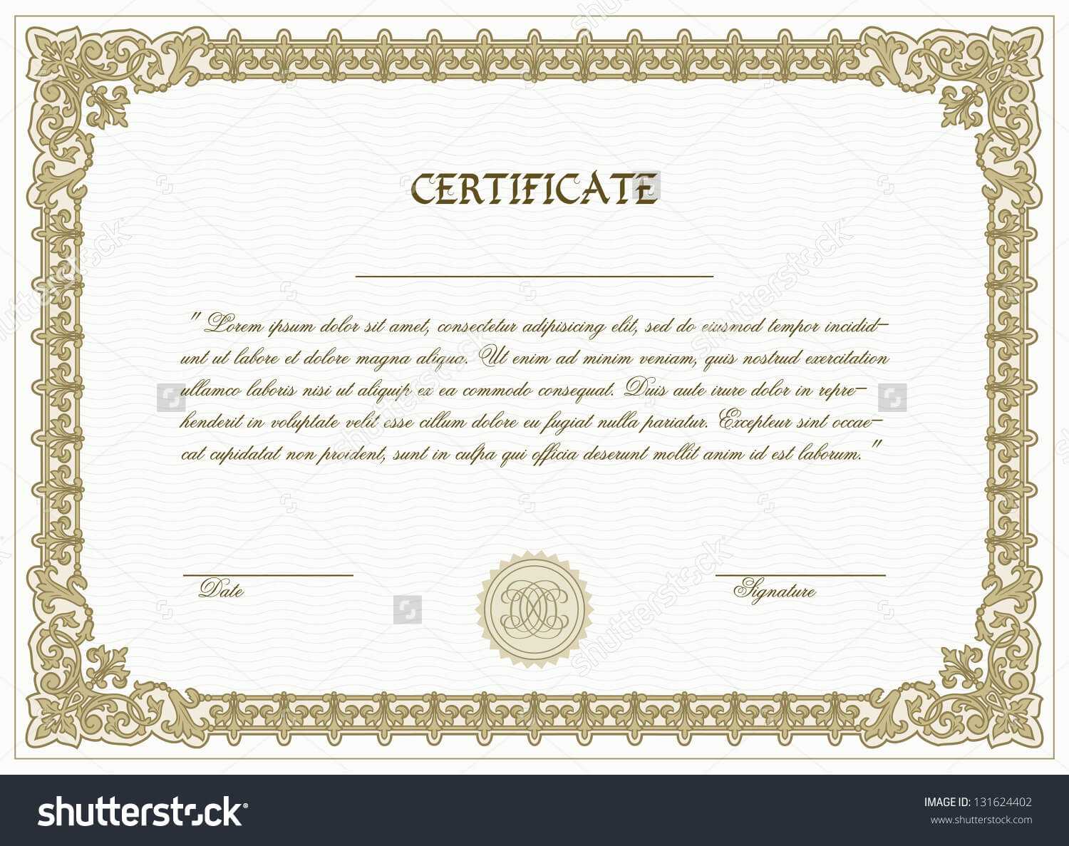 High Resolution Certificate Template – Atlantaauctionco In High Resolution Certificate Template