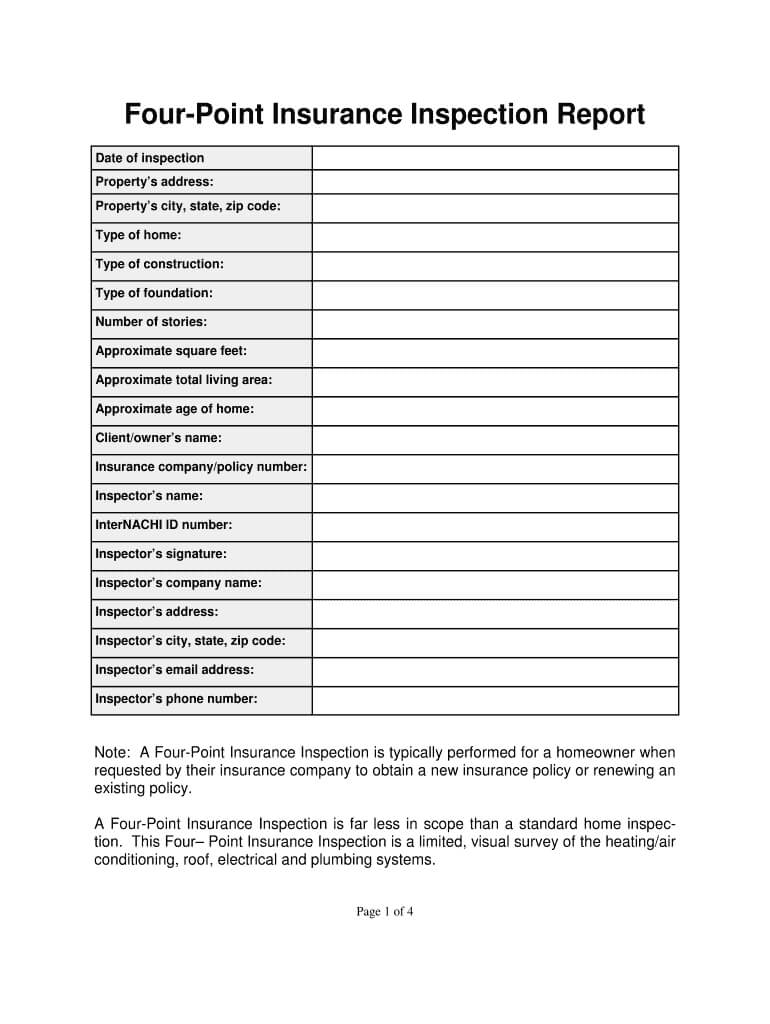 Home Inspection Reports Forms – Fill Online, Printable Inside Home Inspection Report Template