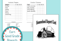 Homeschool Report Cards - Flanders Family Homelife pertaining to Homeschool Report Card Template