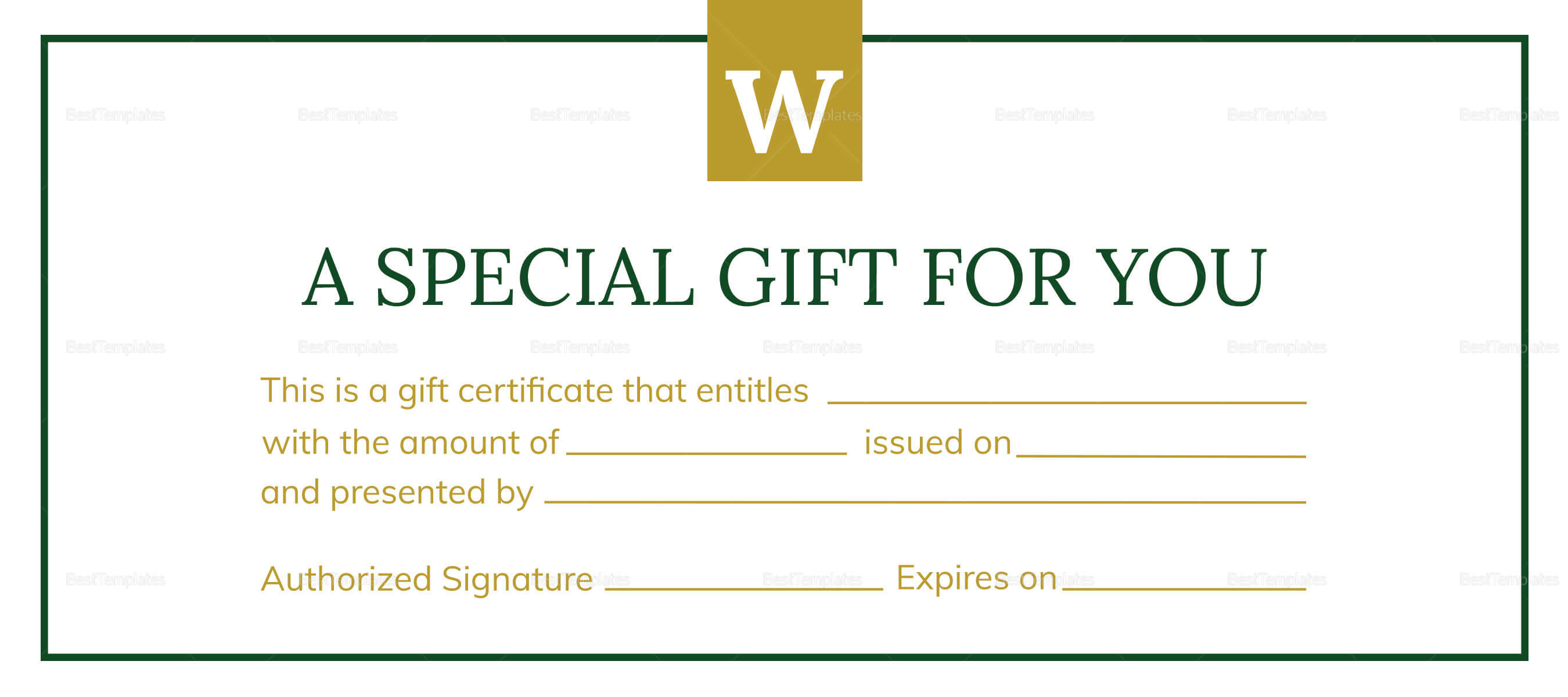 Hotel Gift Certificate Template With Indesign Gift Certificate Template