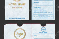 Hotel Key Card Holder Folder Package Template Design. regarding Hotel Key Card Template