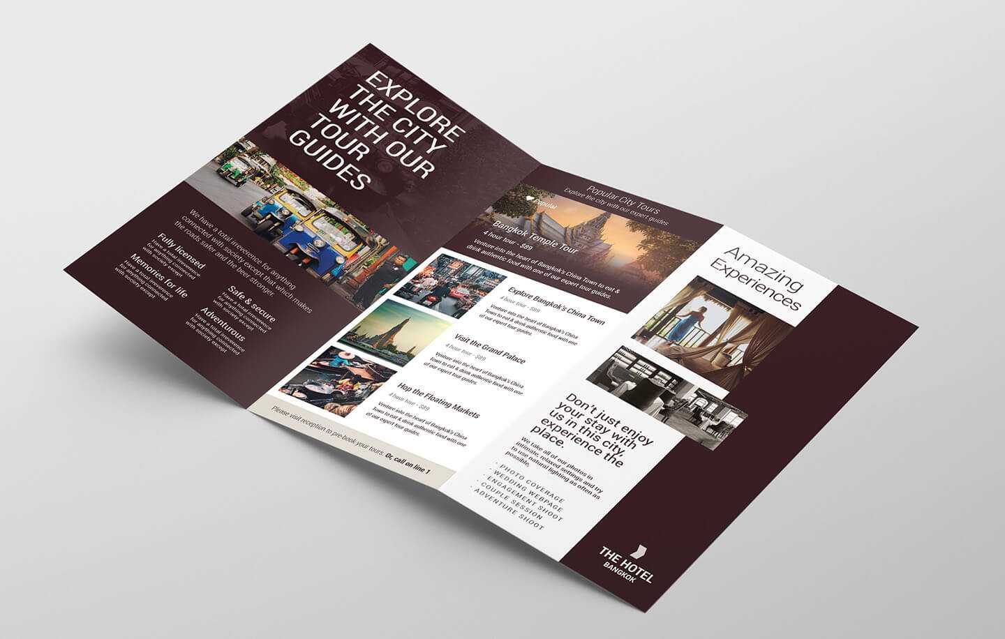 Hotel Tri Fold Brochure Template V2 – Psd, Ai & Vector Intended For Hotel Brochure Design Templates