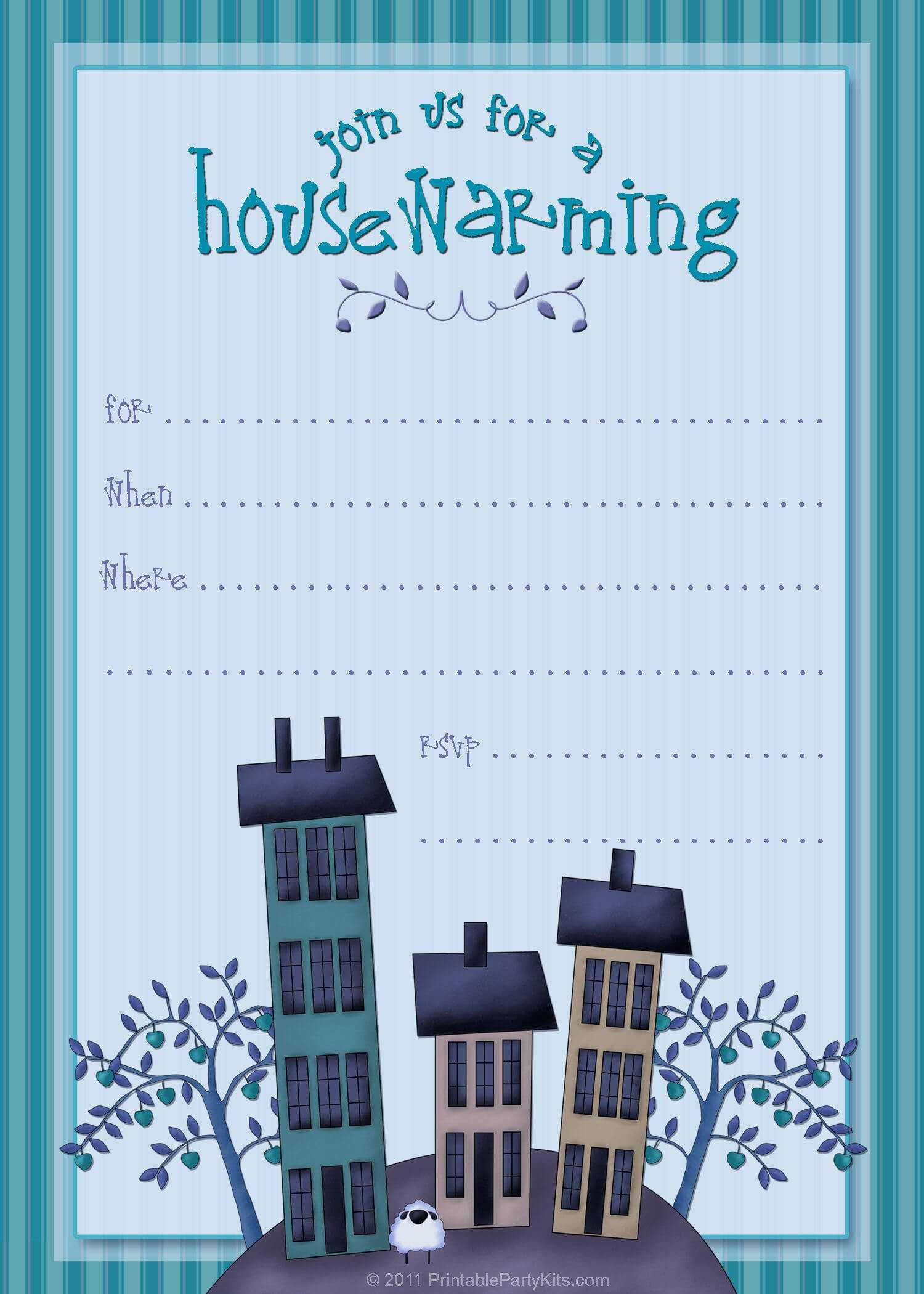 Housewarming Invite Template | Housewarming Invitation In Free Housewarming Invitation Card Template