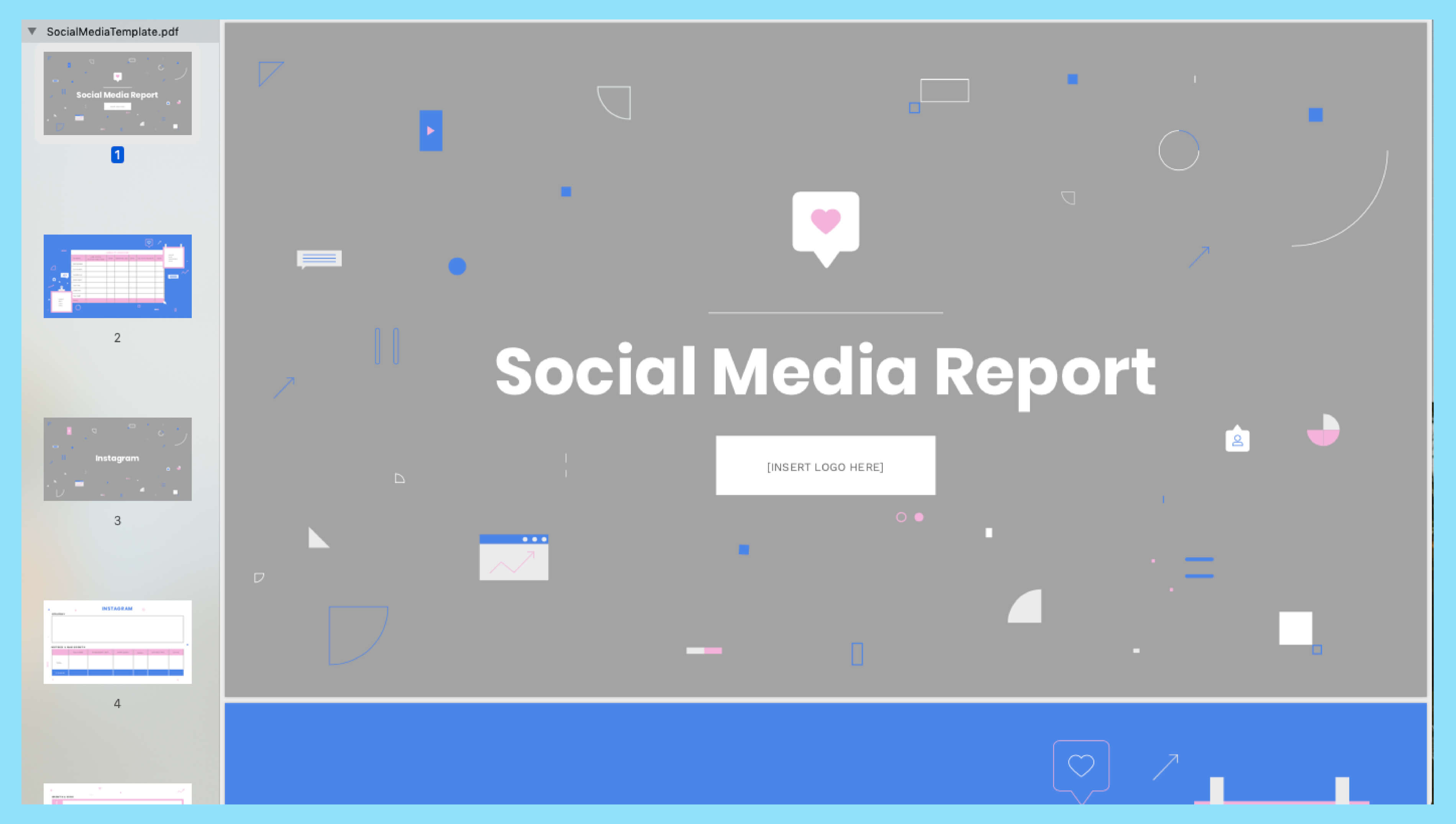 How To Build A Monthly Social Media Report In Social Media Report Template