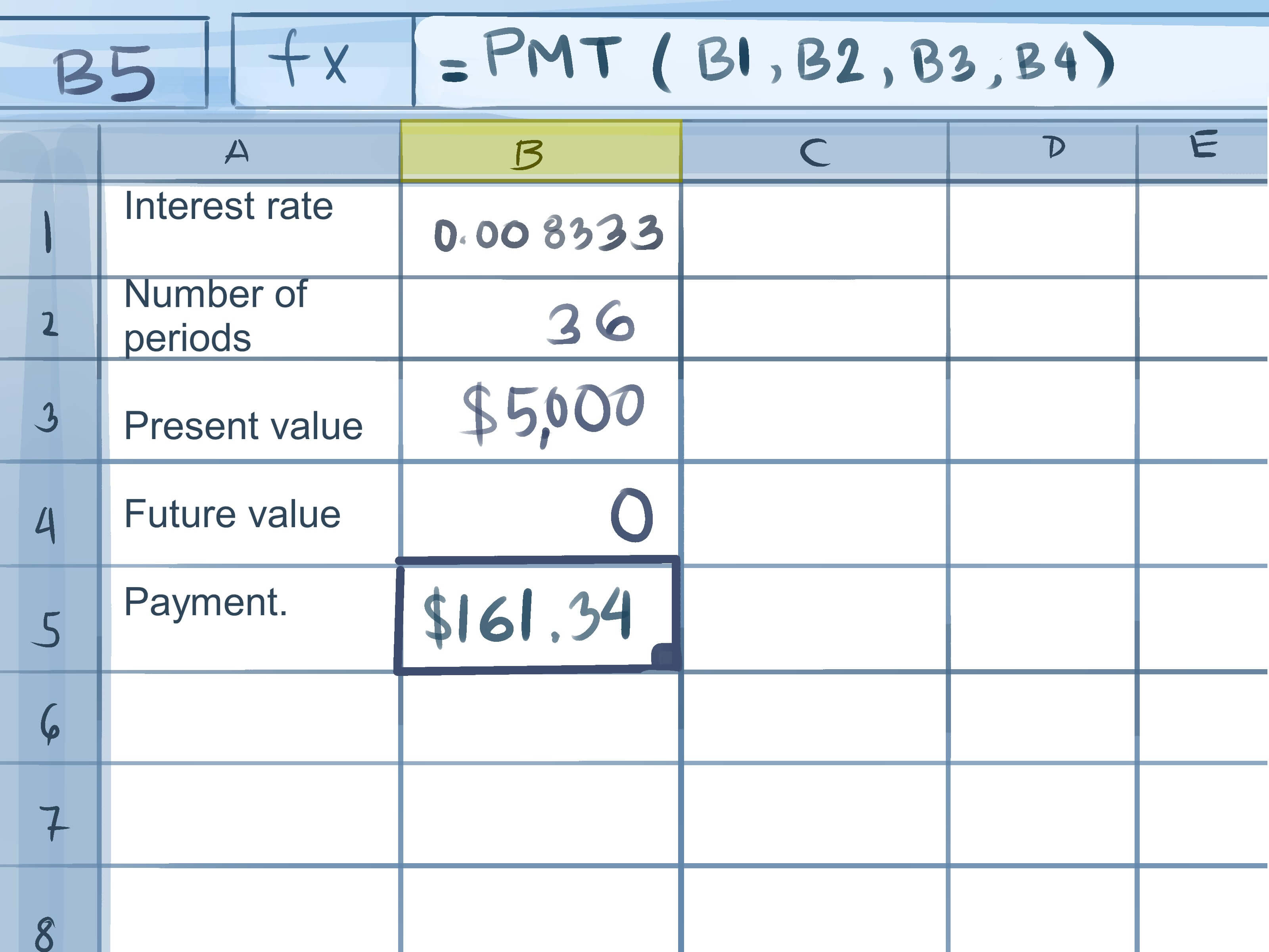How To Calculate Credit Card Payments In Excel: 10 Steps Regarding Credit Card Interest Calculator Excel Template