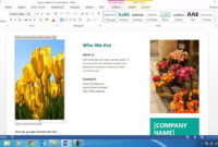 How To Create A Brochure Using Ms Word 2013 for Word 2013 Brochure Template