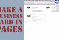 How To Create A Business Card In Pages For Mac (2014) with regard to Business Card Template Pages Mac