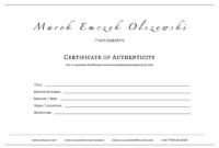 How To Create A Certificate Of Authenticity For Your Photography inside Photography Certificate Of Authenticity Template