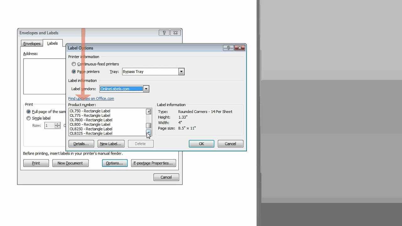  How To Create A Microsoft Word Label Template Onlinelabels For Word 