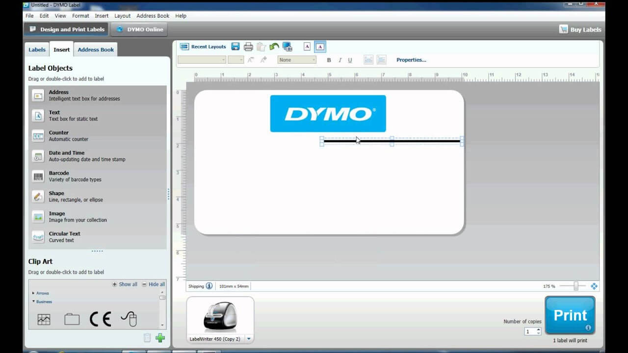 How To Create Complex Labels In Dymo Label Software In Dymo Label Templates For Word
