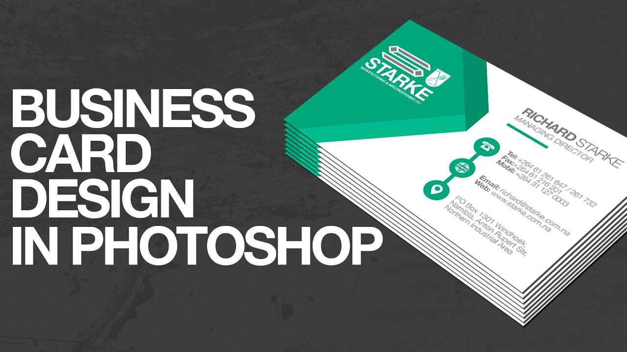 How To Design A Business Card In Photoshop Regarding Create Business Card Template Photoshop