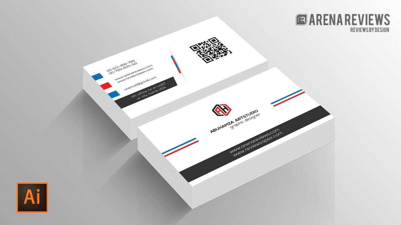 How To Design Business Card Template Illustrator Cc Tutorial Pertaining To Visiting Card Illustrator Templates Download