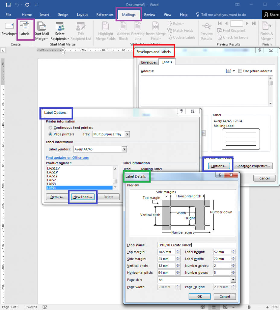 How To – How To Create Your Own Label Templates In Word In Button Template For Word