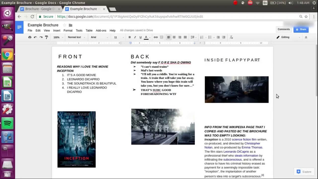 How To Make A Brochure On Google Docs Within Science Brochure Template Google Docs