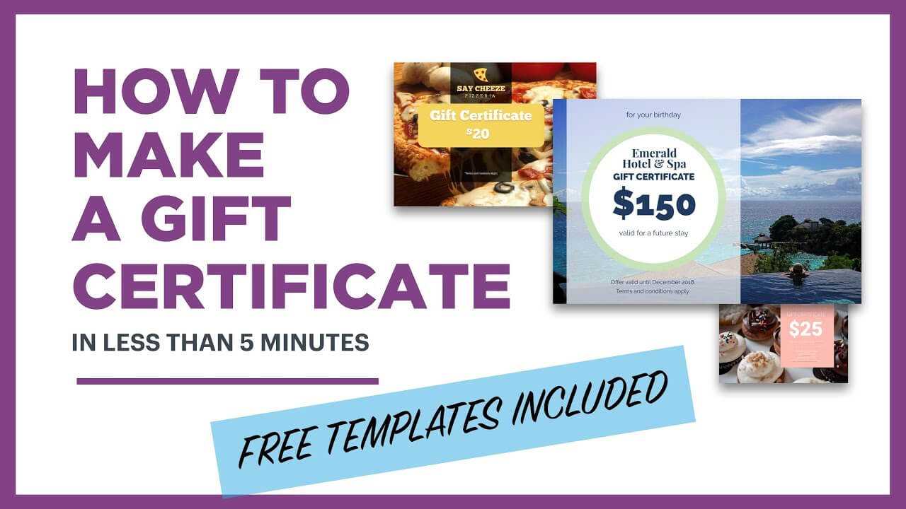 How To Make A Gift Certificate (Free Template Included) In Publisher Gift Certificate Template