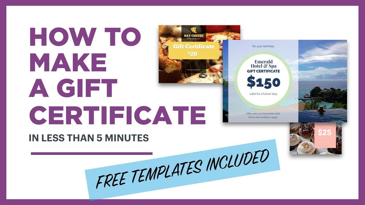 How To Make A Gift Certificate (Free Template Included) Within Gift Certificate Template Publisher