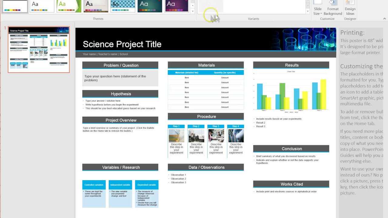 How To Make A Poster Template In Powerpoint With Regard To How To Create A Template In Powerpoint