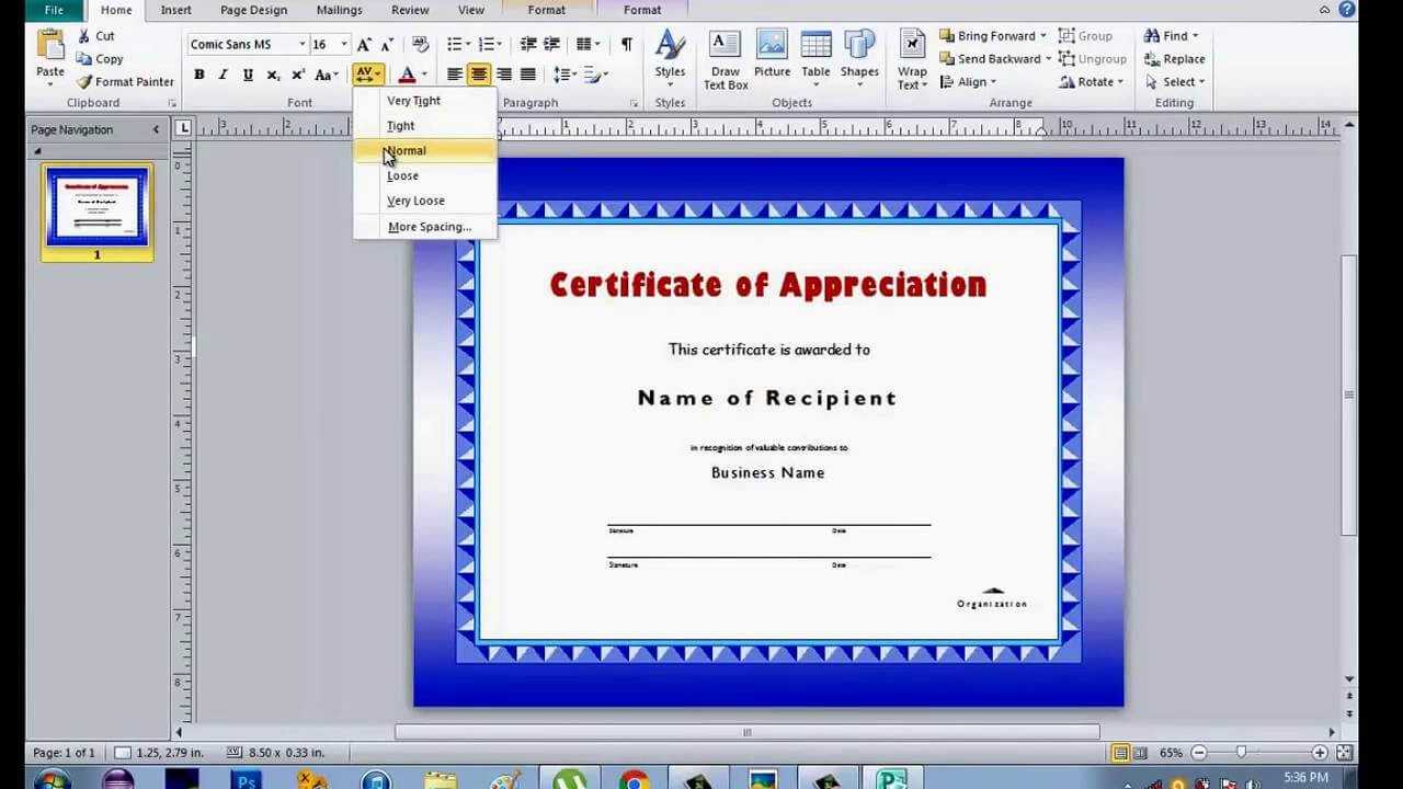 How To Make Certificate Using Microsoft Publisher Within Award Certificate Templates Word 2007