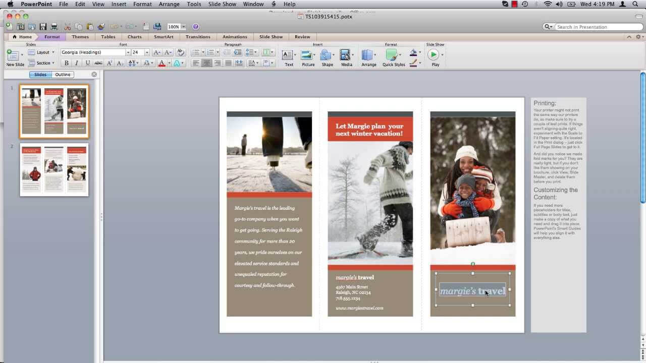 How To Make Powerpoint Brochure Pertaining To How To Create A Template In Powerpoint