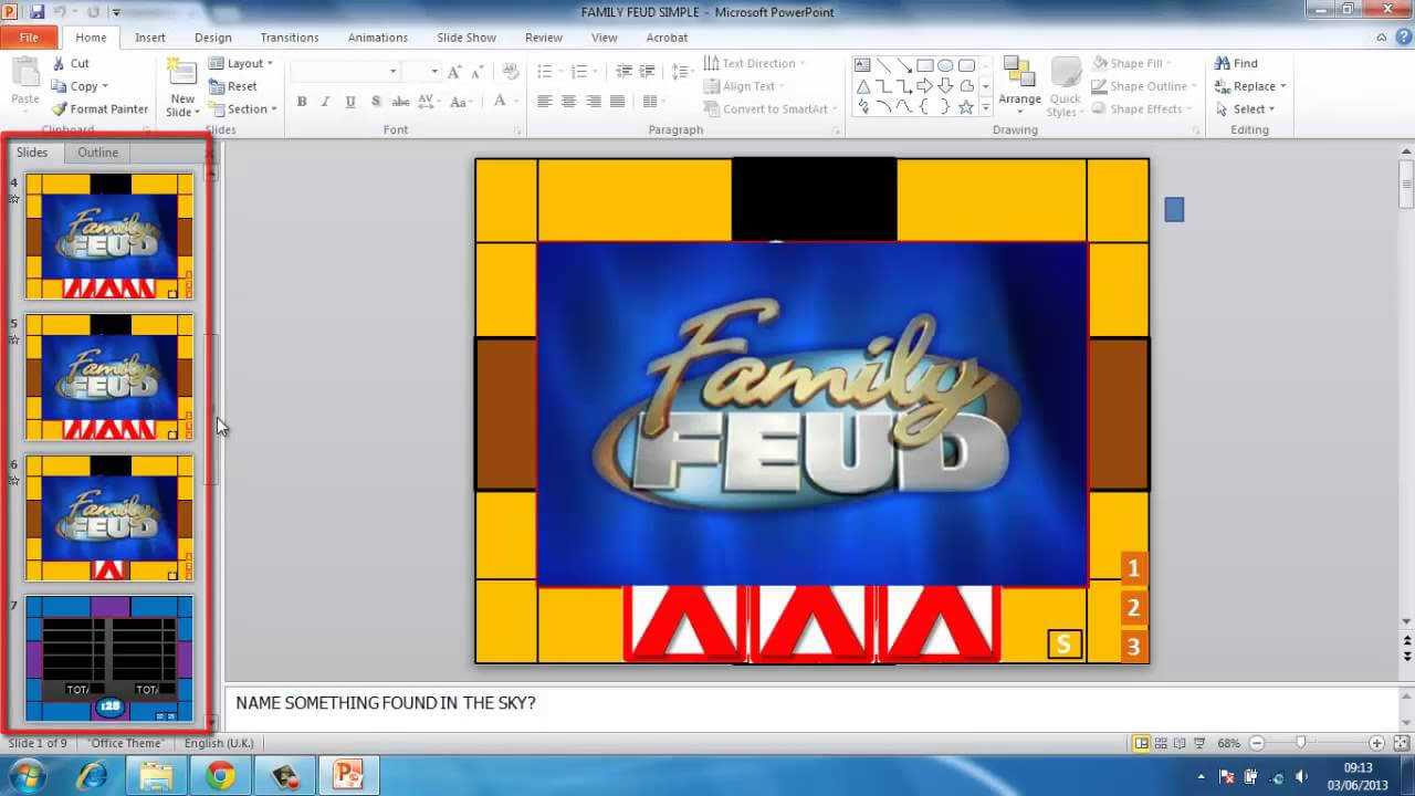 How To Make Powerpoint Games Family Feud Pertaining To Family Feud Powerpoint Template Free Download