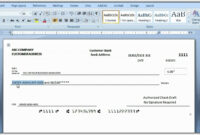 How To Print A Check Draft Template pertaining to Personal Check Template Word 2003