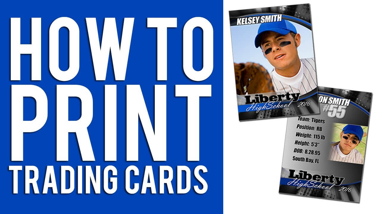 How To Print Custom Trading Cards Tutorial With Custom Baseball Cards Template